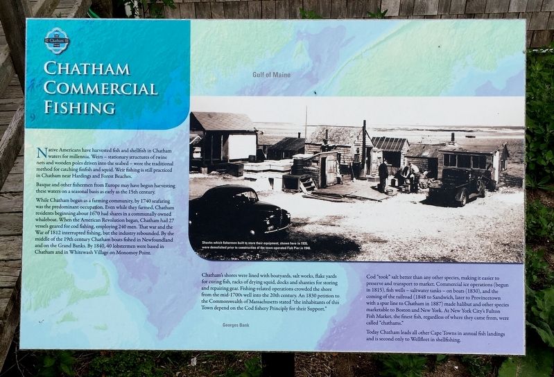 Chatham Commercial Fishing Marker image. Click for full size.