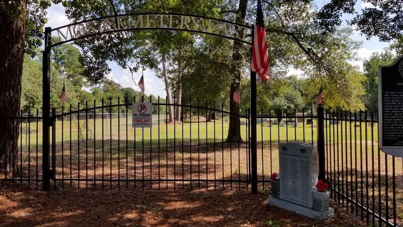 Front Gate to the Amos Cemetery. Click for full size. Front Gate to the Amos Cemetery image. Click for full size.