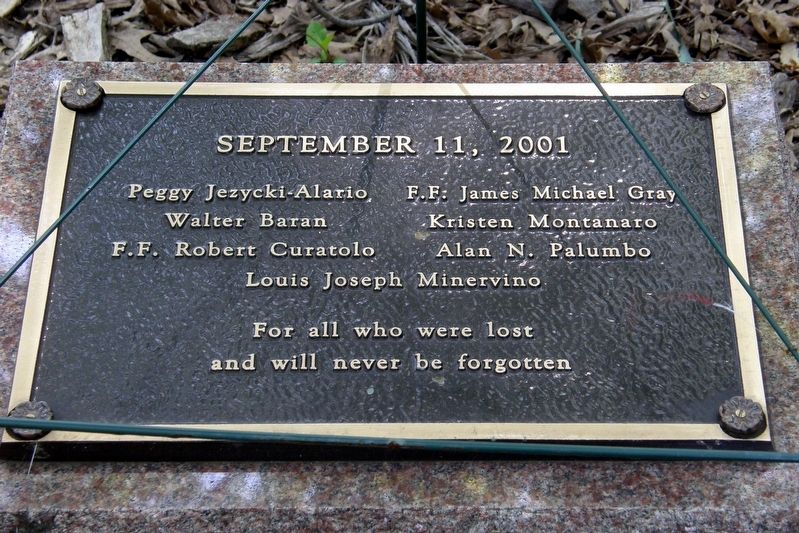 Rosebank 9-11 Memorial plaque image. Click for full size.