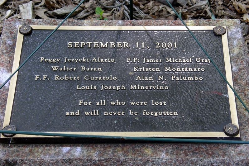 Rosebank 9-11 Memorial plaque. Click for full size. Rosebank 9-11 Memorial plaque image. Click for full size.