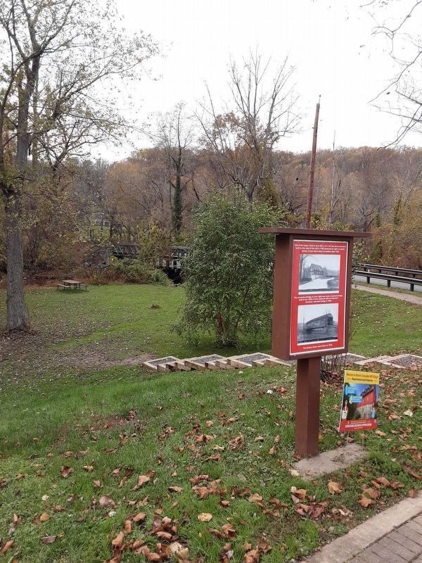 Site of the Upper Jericho Saw Mill Marker. Click for full size. Site of the Upper Jericho Saw Mill Marker image. Click for full size.
