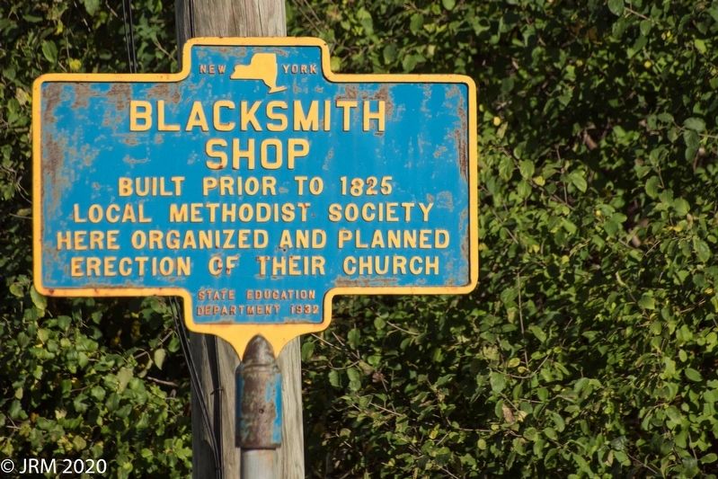 Blacksmith Shop Marker Obverse image. Click for full size.