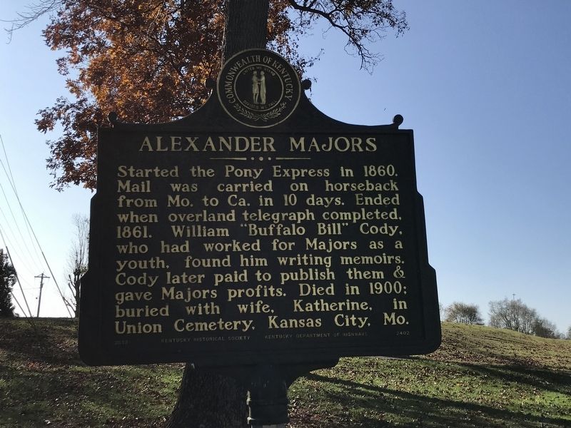 Alexander Majors Marker (Side 2) image. Click for full size.