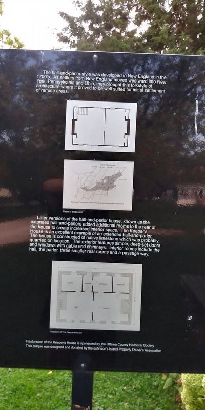 The Keeper�s House Marker [Reverse] image. Click for full size.
