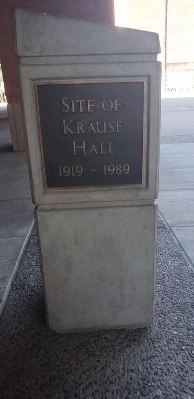 Site of Krause Hall Marker image. Click for full size.