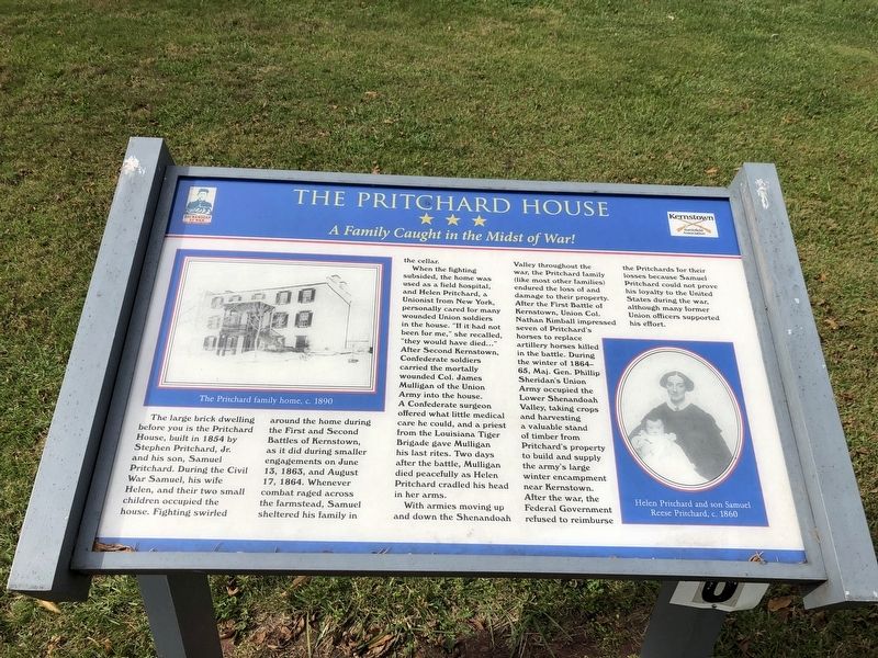 The Pritchard House Marker image. Click for full size.