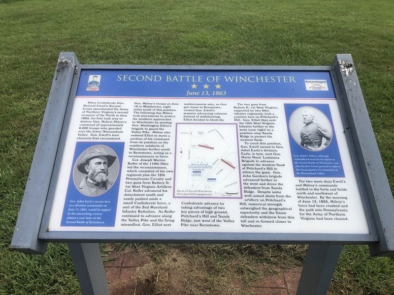 Second Battle of Winchester Marker image. Click for full size.