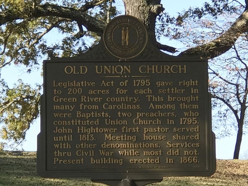 Old Union Church Marker image. Click for full size.