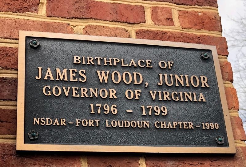 Birthplace of James Wood, Junior Marker image. Click for full size.