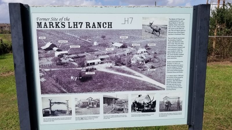Former Site of the Marks LH7 Ranch Marker image. Click for full size.