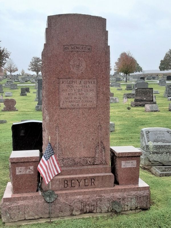 Joseph J. Beyer Monument image. Click for full size.