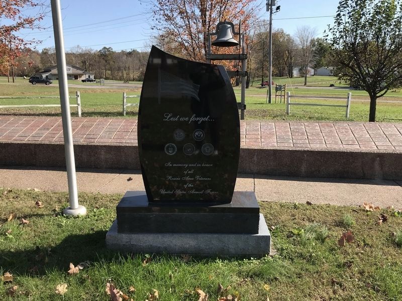Rosine Area Veterans Monument image. Click for full size.