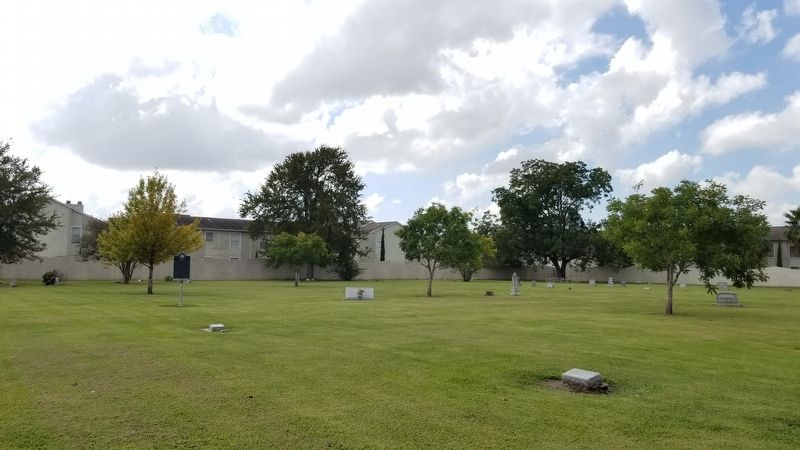 Alief Cemetery and Marker image. Click for full size.