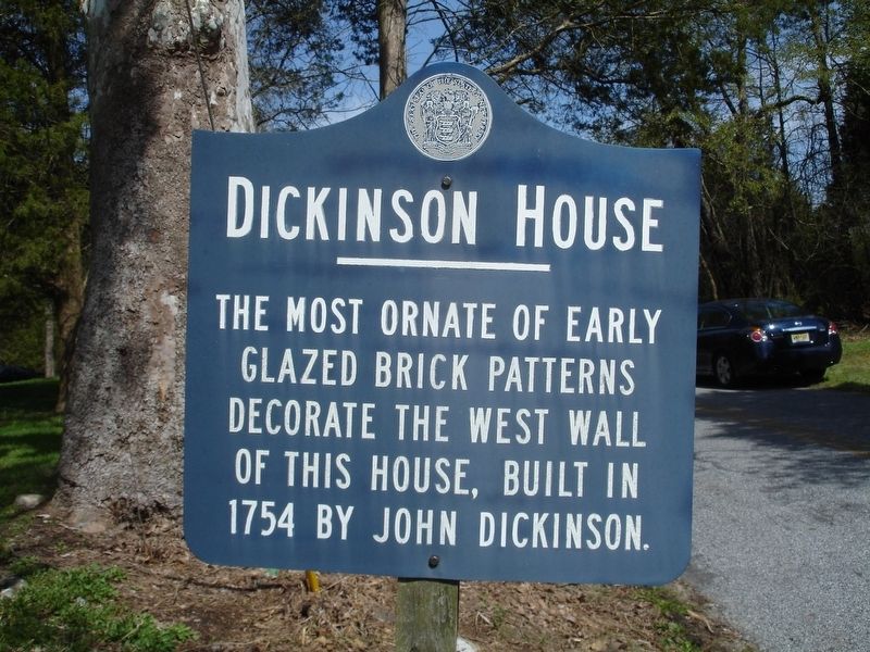 Dickinson House Marker image. Click for full size.