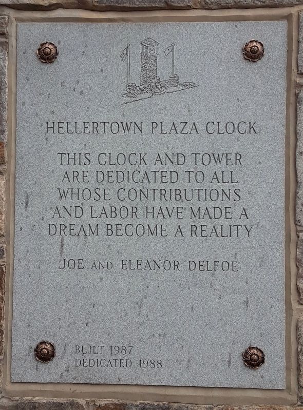 Detwiller Plaza Clock Tower Marker image. Click for full size.