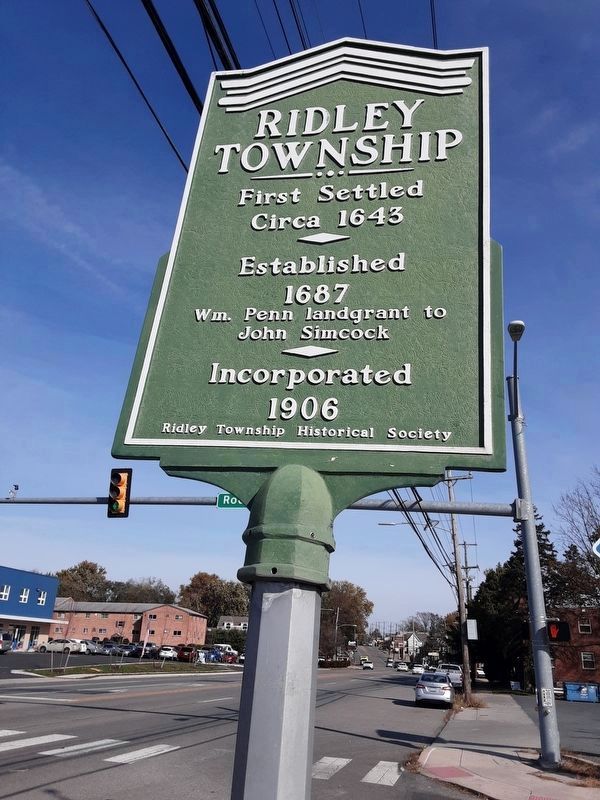 Ridley Township Marker image. Click for full size.
