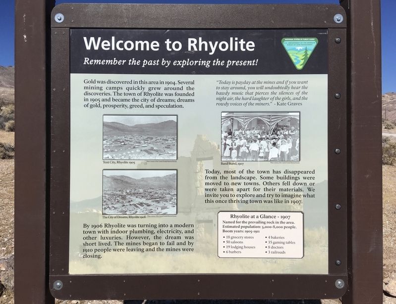 Rhyolite Marker image. Click for full size.