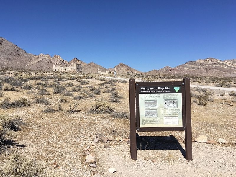 Rhyolite and Marker. Click for full size. Rhyolite and Marker image. Click for full size.