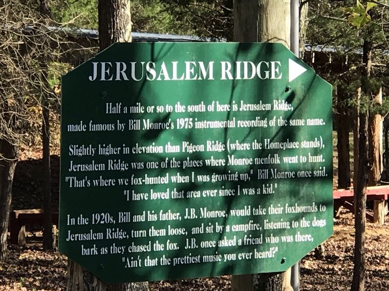 Jerusalem Ridge Marker image. Click for full size.