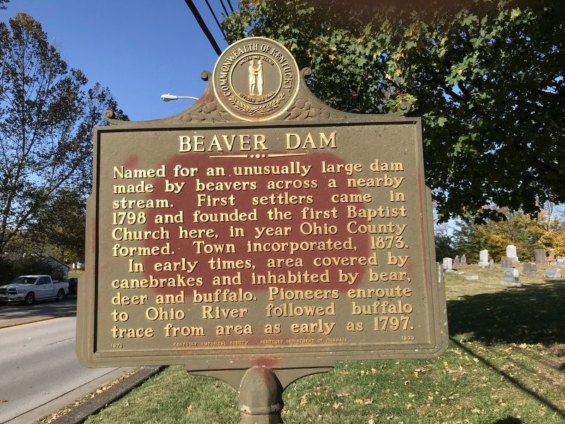 Beaver Dam Marker image. Click for full size.