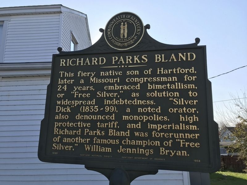 Richard Parks Bland Marker image. Click for full size.