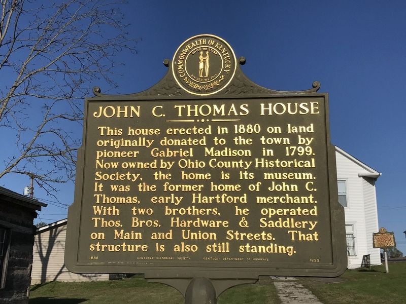 John C. Thomas House Marker image. Click for full size.