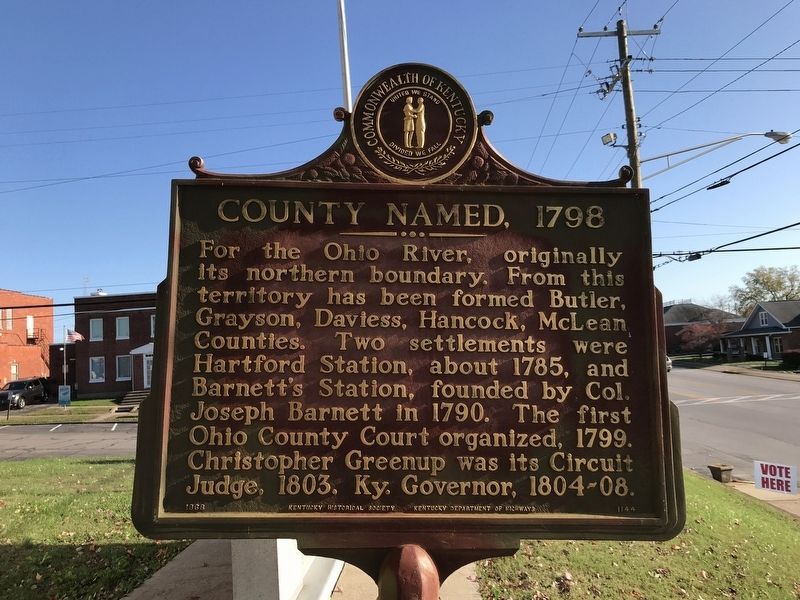County Named, 1798 Marker image. Click for full size.