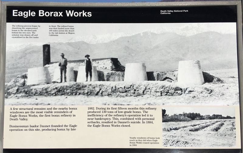 Eagle Borax Works Marker image. Click for full size.