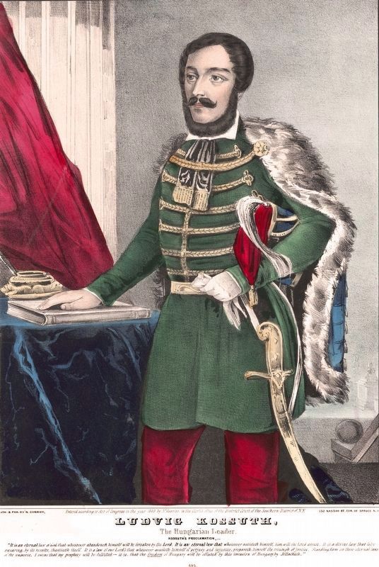 Ludvig Kossuth<br>The Hungarian Leader image. Click for full size.