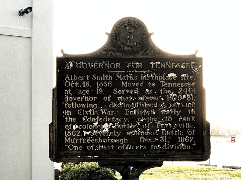 A Governor for Tennessee Marker image. Click for full size.