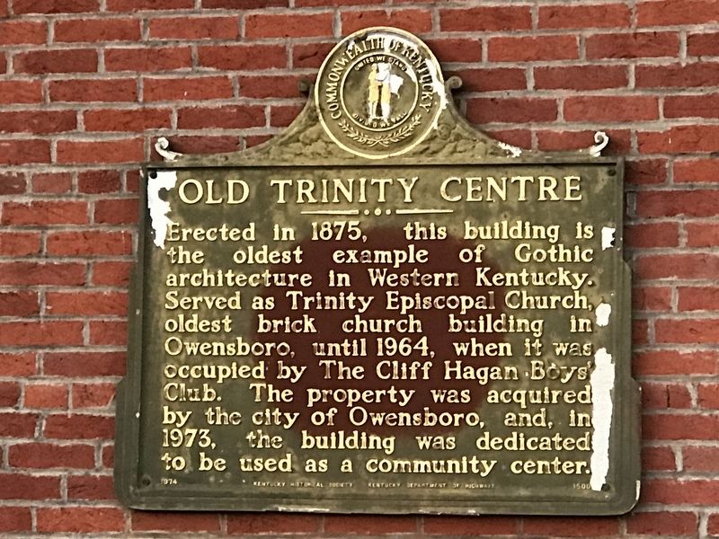 Old Trinity Centre Marker image. Click for full size.