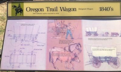 Oregon Trail Wagon Marker image. Click for full size.