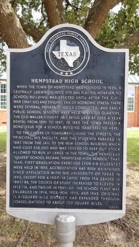 Hempstead High School Marker image. Click for full size.