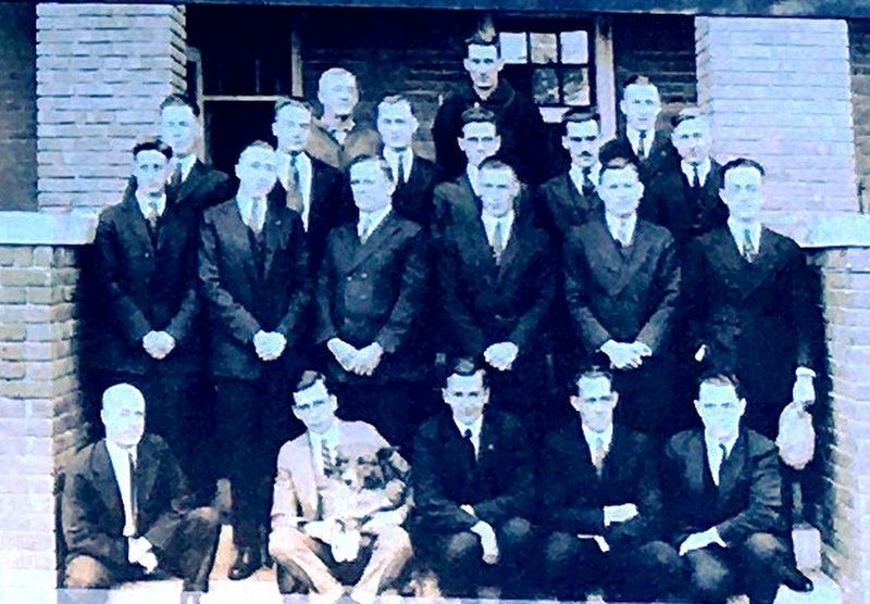 Marker photo: 1922: WCC Personnel and Buddy image. Click for full size.