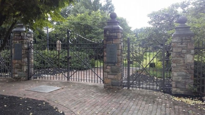 Oliver Sterling Metzler Memorial Gate and Markers image. Click for full size.
