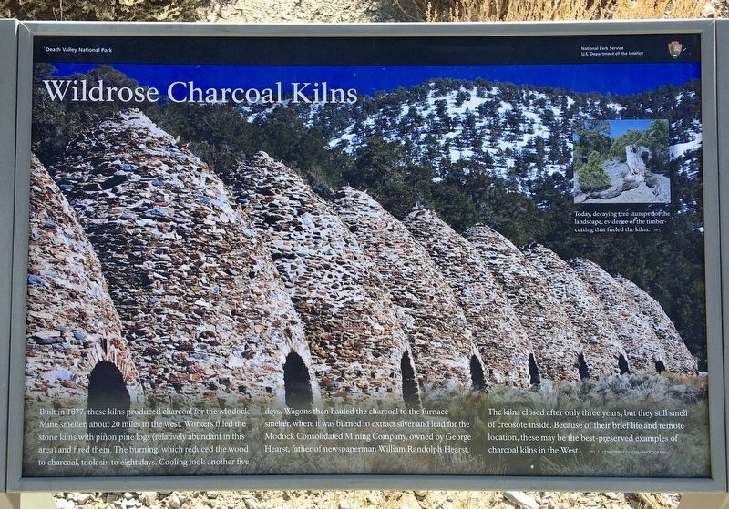 Wildrose Charcoal Kilns Marker image. Click for full size.