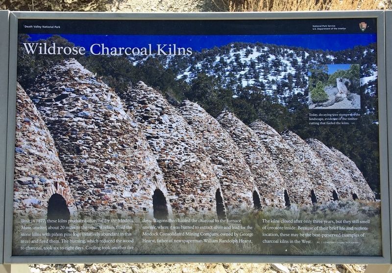 Wildrose Charcoal Kilns Marker. Click for full size. Wildrose Charcoal Kilns Marker image. Click for full size.