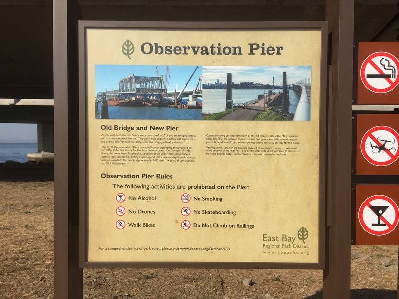 Observation Pier Marker image. Click for full size.