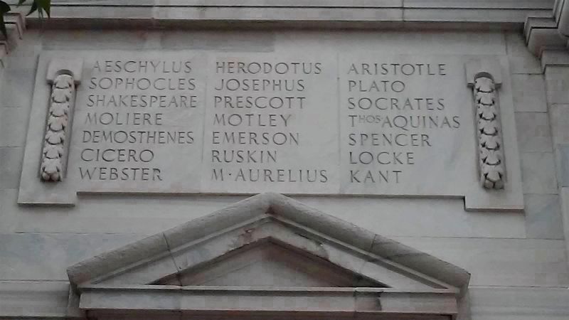 Notables on Brown Library image. Click for full size.