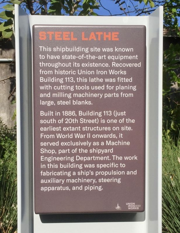 Steel Lathe Marker image. Click for full size.