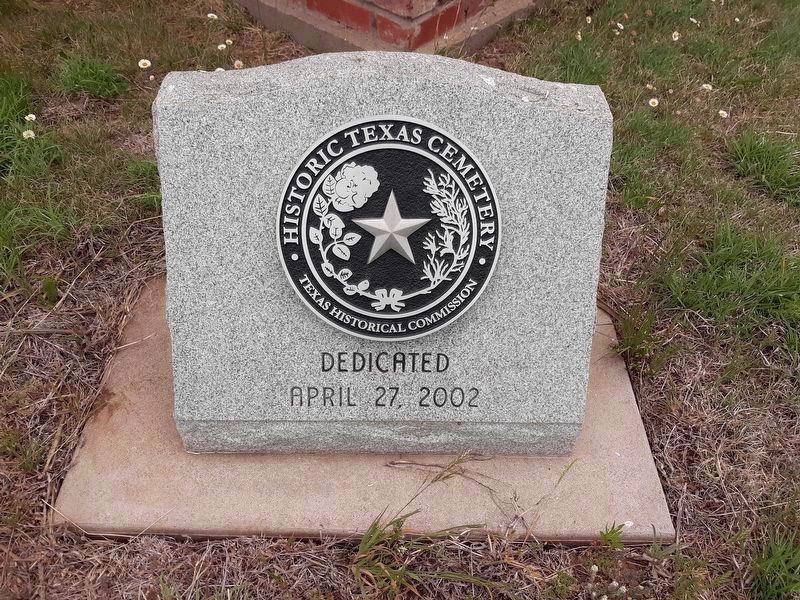 A Historic Texas Cemetery Marker at the Jericho Cemetery image. Click for full size.