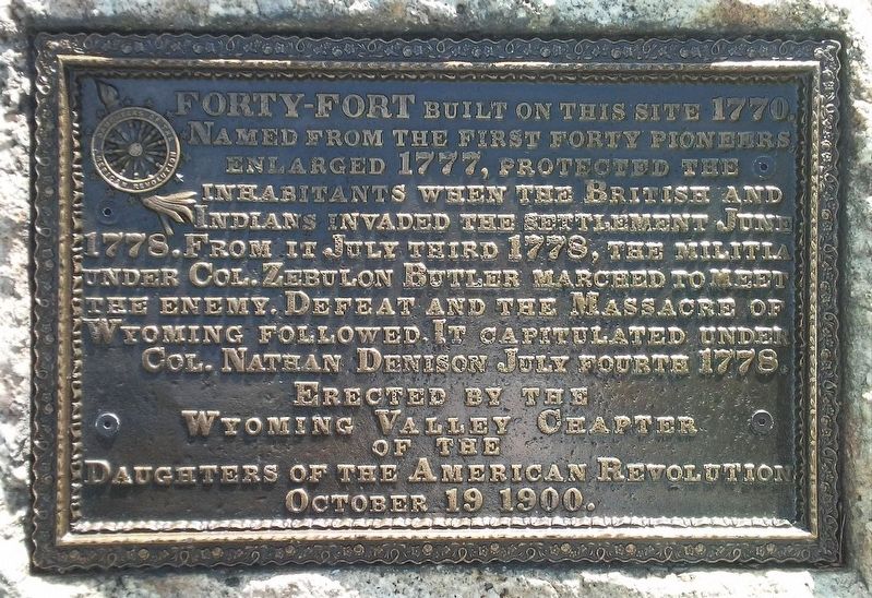 Forty-Fort Marker image. Click for full size.