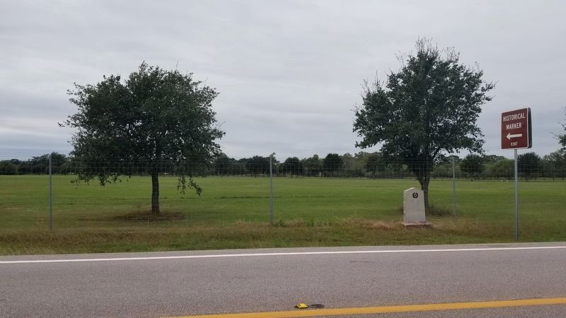 Site of Groce's Ferry Marker seen from across the road image. Click for full size.