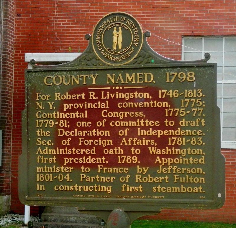 County Named, 1798 Marker image. Click for full size.
