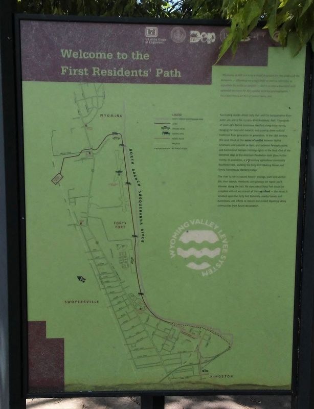 Welcome to the First Residents' Path Marker image. Click for full size.