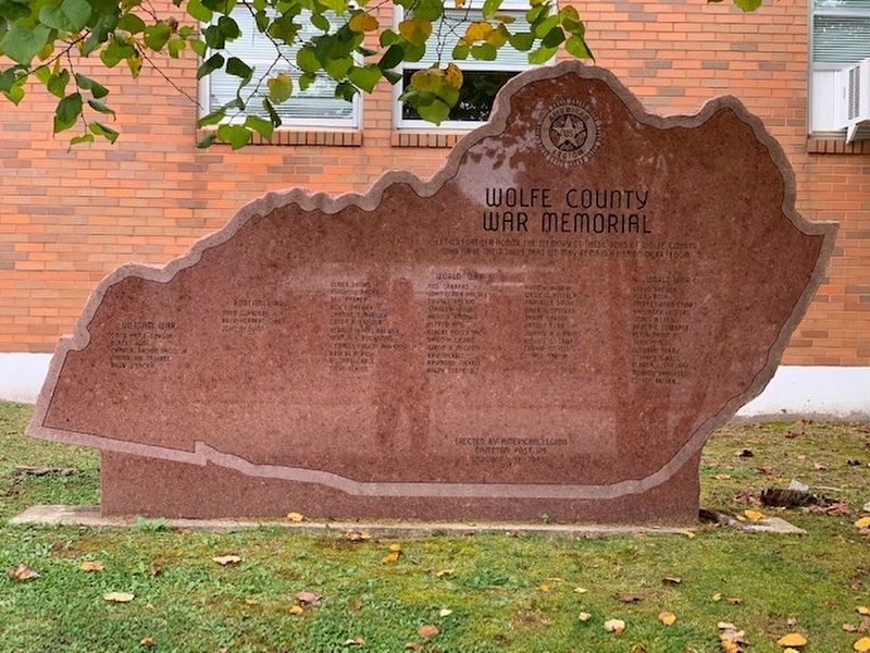 Wolfe County War Memorial image. Click for full size.