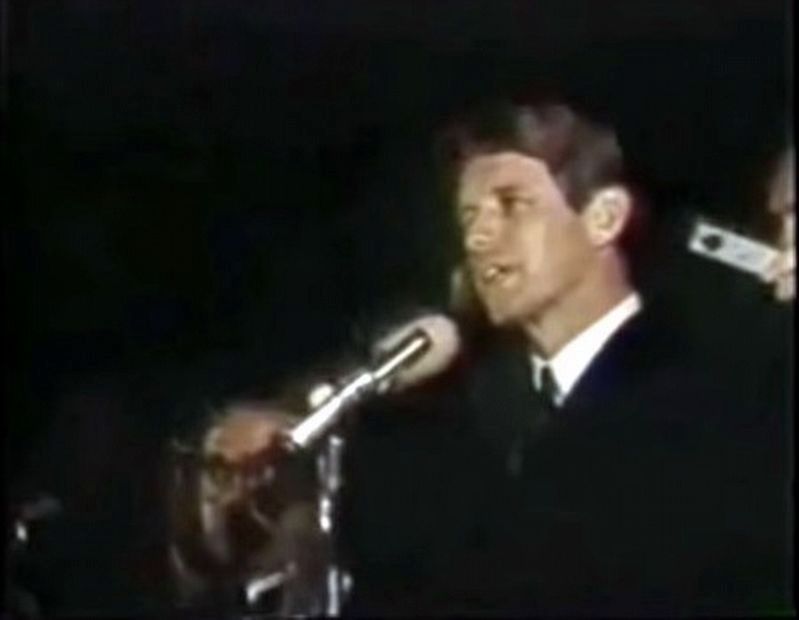 Robert F. Kennedy, April 4, 1968 image. Click for full size.