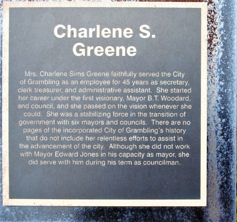 Charlene S. Greene Marker image. Click for full size.