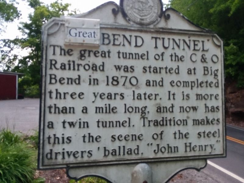 Big Bend Tunnel Marker image. Click for full size.