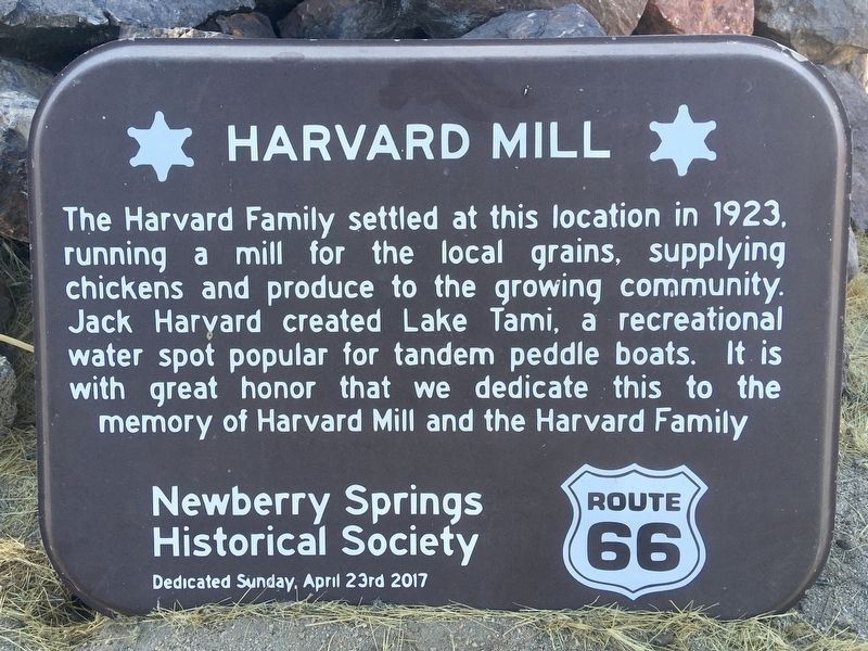 Harvard Mill Marker image. Click for full size.